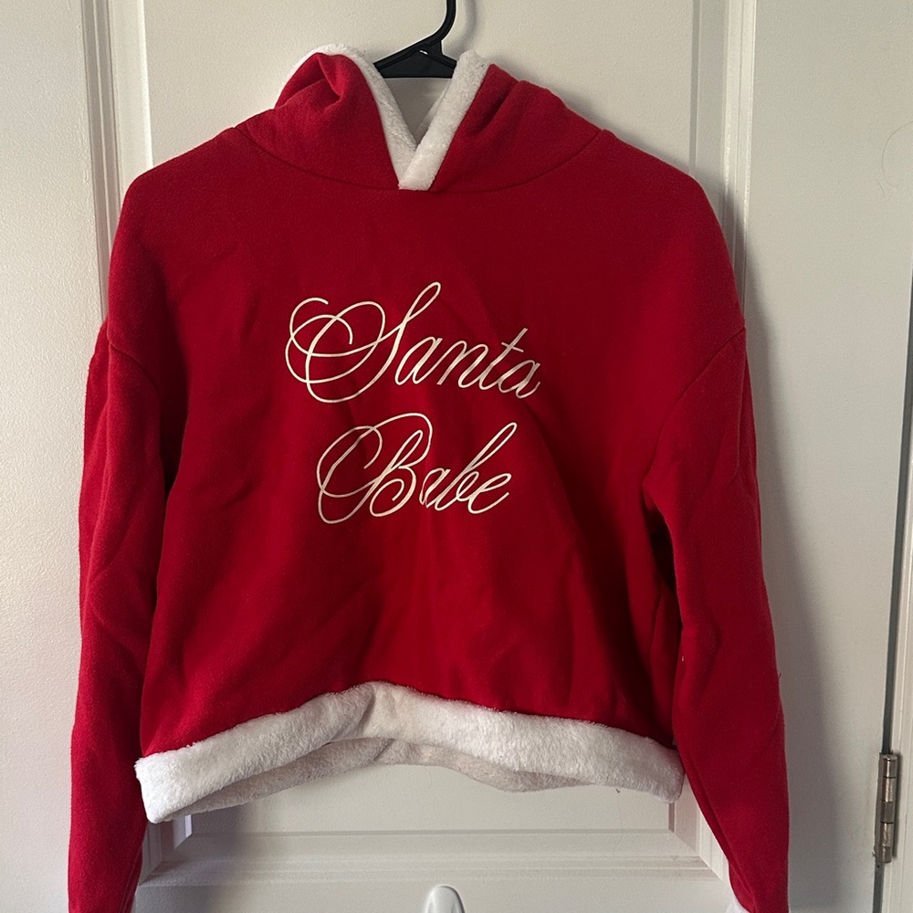 H&M Festive Red Santa Babe Hoodie
